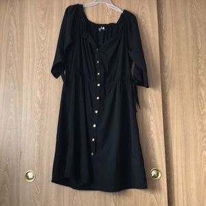 Black flowy dress
